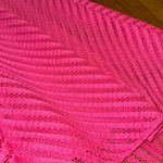 Lilly Pulitzer  Tilly Midi Dress crochet knit stripe flare tiki Barbie pink XS Photo 3