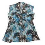 Dress Barn  Y2K Babydoll Top Turquoise Small Fairy Grunge 90's Stretch USA Made Photo 1