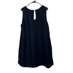 Versona  Linen Blend Black Knee Length Dress Size XL Photo 6