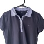 Tommy Hilfiger Size Medium Prep Collared Blue Short Sleeve Polo Shirt Photo 1