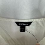 EXPRESS White Tiered Ruffle Tank Top S Photo 4