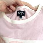 UGG Jordene Colorblocked Cropped T Shirt Pink White Small S Photo 2