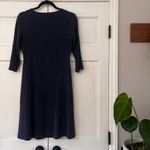 Toad&Co Rosalinda Dress Cable Rib Knit True Navy Blue Size Medium Braided Photo 11