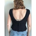 Vintage Beaded Formal Top Size Medium Cocktail Evening wear Holiday Y2K Black Photo 1