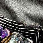 Vintage Stenay Evening Jacket Silk Beaded Sequin 1980's Party Cocktail Black 2X Photo 4