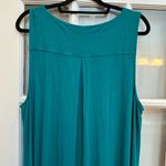 J. Jill Mediterranean Teal Jersey Coastal Beach Career Preppy Maxi Dress Size XL Green Photo 6