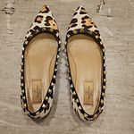 Valentino Garavani 💕💕 Calf Hair Leopard Print Rockstud Ballet Flats 38 EU Photo 1