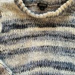Wild Fable Fall essential: Blue & white knit cropped sweater Photo 2