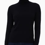 CHAPS  Classic Black Turtleneck Sweater Women’s Size Medium Photo 0