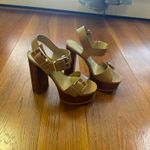 Michael Kors Colby Leather Platform Sandals Photo 3