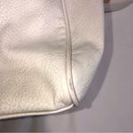 Juicy Couture  Crossbody Bag White Pebbled Convertable Adjustable Gold Zip Top Photo 14