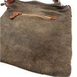 Myra Bags Leather & Canvas Voyager Shoulder Bag Purse Brown Photo 1