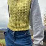 knit yellow sweater vest Size M Photo 0