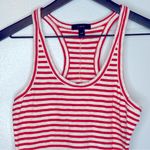 J.Crew ‎ Red Striped Racerback Tank Dress Size XXS Photo 2