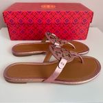 Tory Burch   Miller Snake-Embossed Leather Sandals Size 9 NIB Photo 5