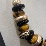 Piper K | Tigers Eye/Leopard Beaded Necklace Gold Photo 5