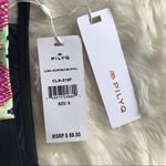 PilyQ Rainbow Low Rise Bikini Bottom Adjustable Waist Black Pink Green Small New Photo 4