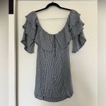 American Eagle  Off The Shoulder Dress Checkered Gingham Spring Layered Mini XS Photo 1