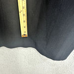 Vintage 80s Gillian Sheath Dress Womens 8 Black Silk Minimalist Capsule Chic Photo 5