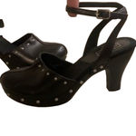 Original Arizona Black clog platform heeled Mary Jane’s 90’s studded size 7 goth Photo 2