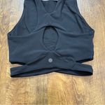 Athleta Conscious Cut Out Crop Top Sports Bra Sz XS Black Photo 10