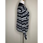 Crystal Kobe Black White Cardigan Fair Isle Sz Medium Photo 2