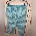 kim rogers Kim‎ Rogers set 2 pink/ blue striped cotton capris 10 Photo 10
