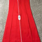 Anthropologie  THE ESSENTIAL TROUSERS in Vibrant Red size 2 NEW Christmas Photo 7