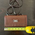 Brighton  Brown Leather Crossbody Bag with Silver Accent Photo 4