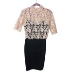 Paper Dolls  Dress US 4 EU 36 UK 8 Black Cream Crocheted Lace Short Sleeve NEW Photo 12