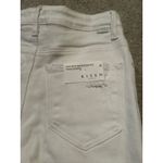 Risen white high rise distressed mid thigh shorts‎ size small Photo 3