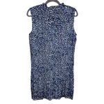 DKNY  Blue Black Speckled Pleated Sleeveless Dress 10 Photo 1