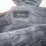 Mother The Looker Ankle Fray in Guilty Party Racer Black Skinny Jeans Size: 25 Photo 3