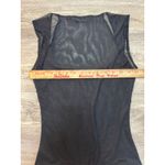 Free People Free People Black Sheer Bodysuit Sleeveless Square Neck Thong XS Photo 4
