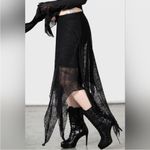 KILLSTAR  Caroline Black Lace Handkerchief Hem Skirt XS Photo 3