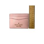 Kate Spade Pink Saffiano Leather Cardholder Wallet Photo 3