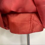 Moulinette Soeurs Anthropologie 100% Silk Red Ruffle Neckline Dress Photo 10