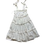 fab'rik Fab’rik Callie Tiered Midi Dress White Beachy Vacation Size Small Photo 4
