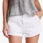 Free People  Sweet Surrender High-Waist Optic White Denim Shorts, NWT! Photo 0