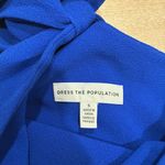 Dress the Population  Tiffany Dress Electric Blue One Shoulder Midi Size S Photo 5