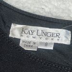 Kay Unger  Sleeveless Black‎ Sheath Dress Classic Workwear Size 8 Photo 3