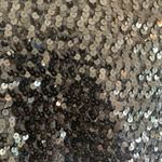 Vintage 80s Black Satin &Sequin wrap blouse size 11 Black Photo 10