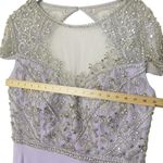 Mac Duggal  NWT Beaded Gown Lilac Chiffon Women’s Size 18W A-Line Formal Dress Photo 14