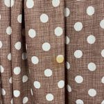 Vintage Brown & White Polka Dot Long Sleeves Belted Elastic Waist Maxi Dress Size 10 Photo 8