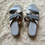 Splendid  Fara French Blue Leather/Suede Espadrille Sandals Women's 8M Photo 5