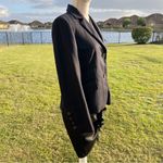 Akris Punto Black Stripe Wool Blazer Suit Jacket Photo 6