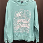 Originality Mint Green Sweatshirt “Be the rainbow in someone’s cloud” Size Med Photo 0