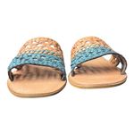 Anthropologie  SEYCHELLES Everlasting Sandal Leather Braided Color Block Tan NEW Photo 3