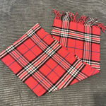 NWOT 100% CASHMERE winter SCARF High Quality MADE IN SCOTLAND SOFT Pink Plaid Photo 0