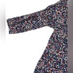 Michael Kors Women’s  Petite Large Floral Print Peasant Top Shirt 3/4 Sleeves Photo 5